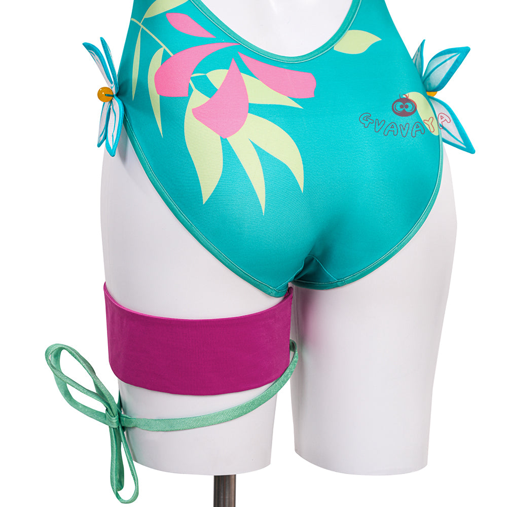 Gvavaya Game Cosplay MR Psylocke Breezy Butterfly Swimsuit Psylocke Cosplay