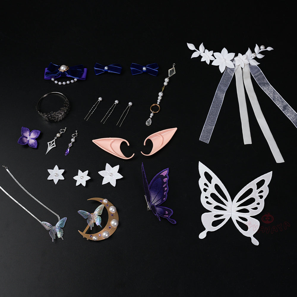 Gvavaya Game Cosplay HSR Cosplay Castorice Gossamer Flutter Splash Art Cosplay Costume