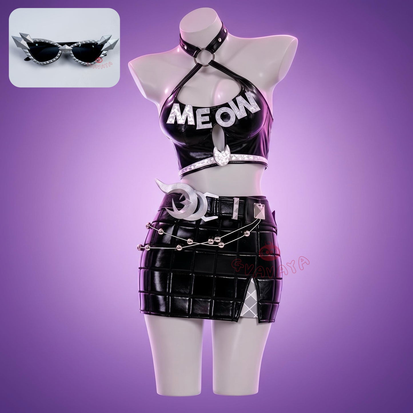 Gvavaya Game Cosplay MR Black Cat Urban Predator Cosplay Costume
