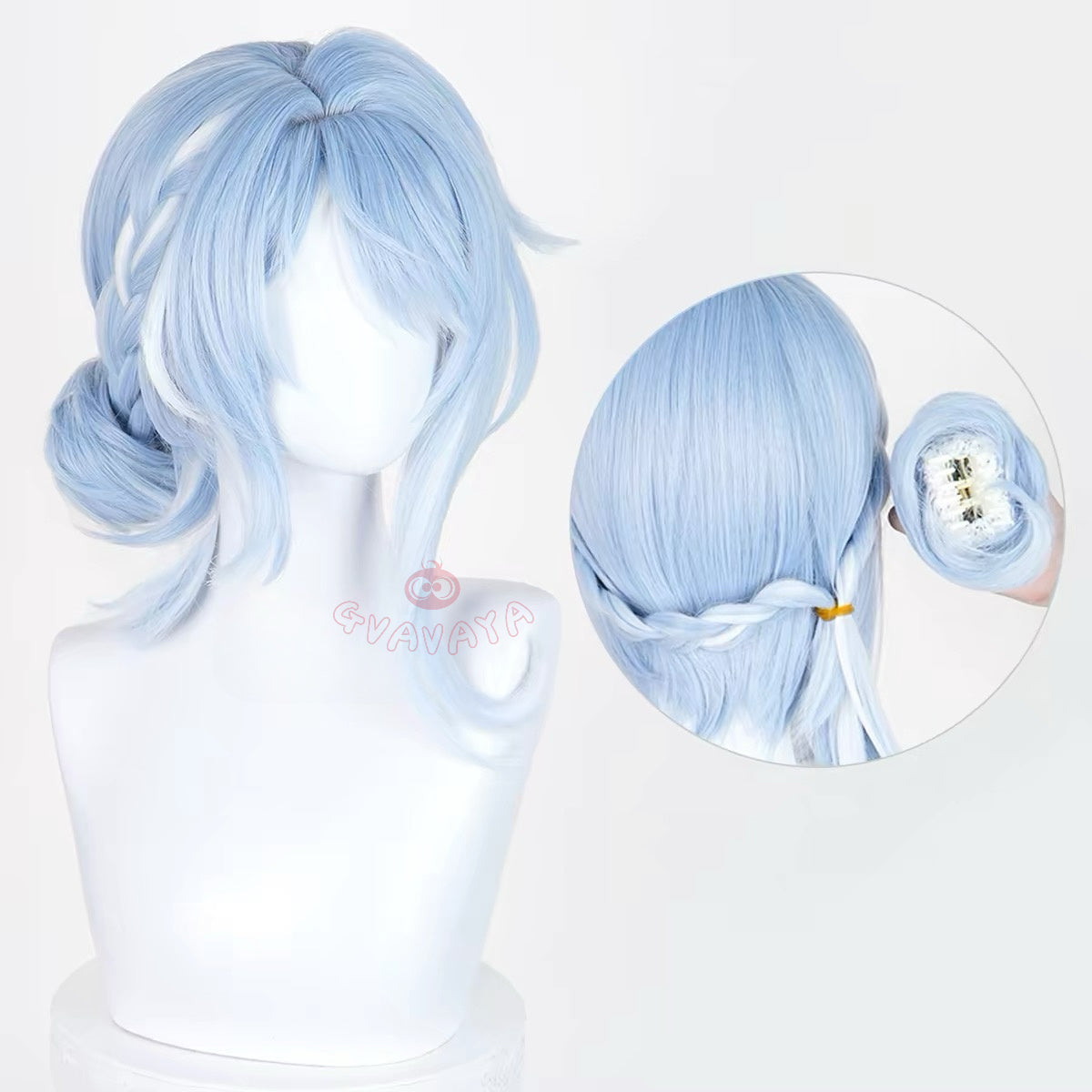 Gvavaya Game Cosplay Genshin Cosplay Odette Cosplay Wig