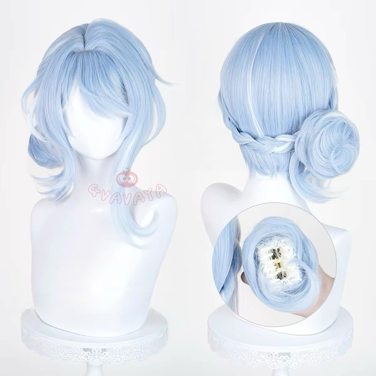 Gvavaya Game Cosplay Genshin Cosplay Odette Cosplay Wig