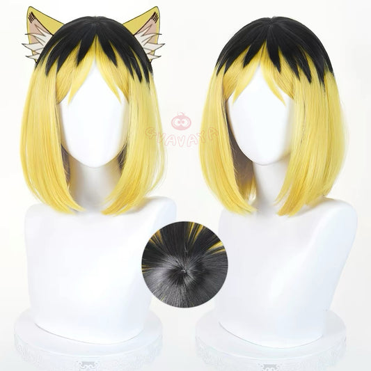 Gvavaya Anime Cosplay Smoker Cat Yakuneko Etsushimaru Cosplay Wig