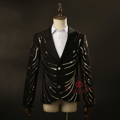 Gvavaya Anime Cosplay Manager Boby Cosplay Bobby Golden Jacket Cosplay Costume