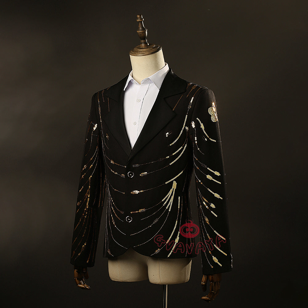 Gvavaya Anime Cosplay Manager Boby Cosplay Bobby Golden Jacket Cosplay Costume