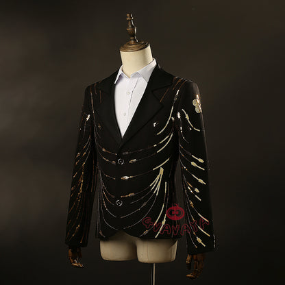 Gvavaya Anime Cosplay Manager Boby Cosplay Bobby Golden Jacket Cosplay Costume