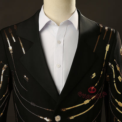 Gvavaya Anime Cosplay Manager Boby Cosplay Bobby Golden Jacket Cosplay Costume