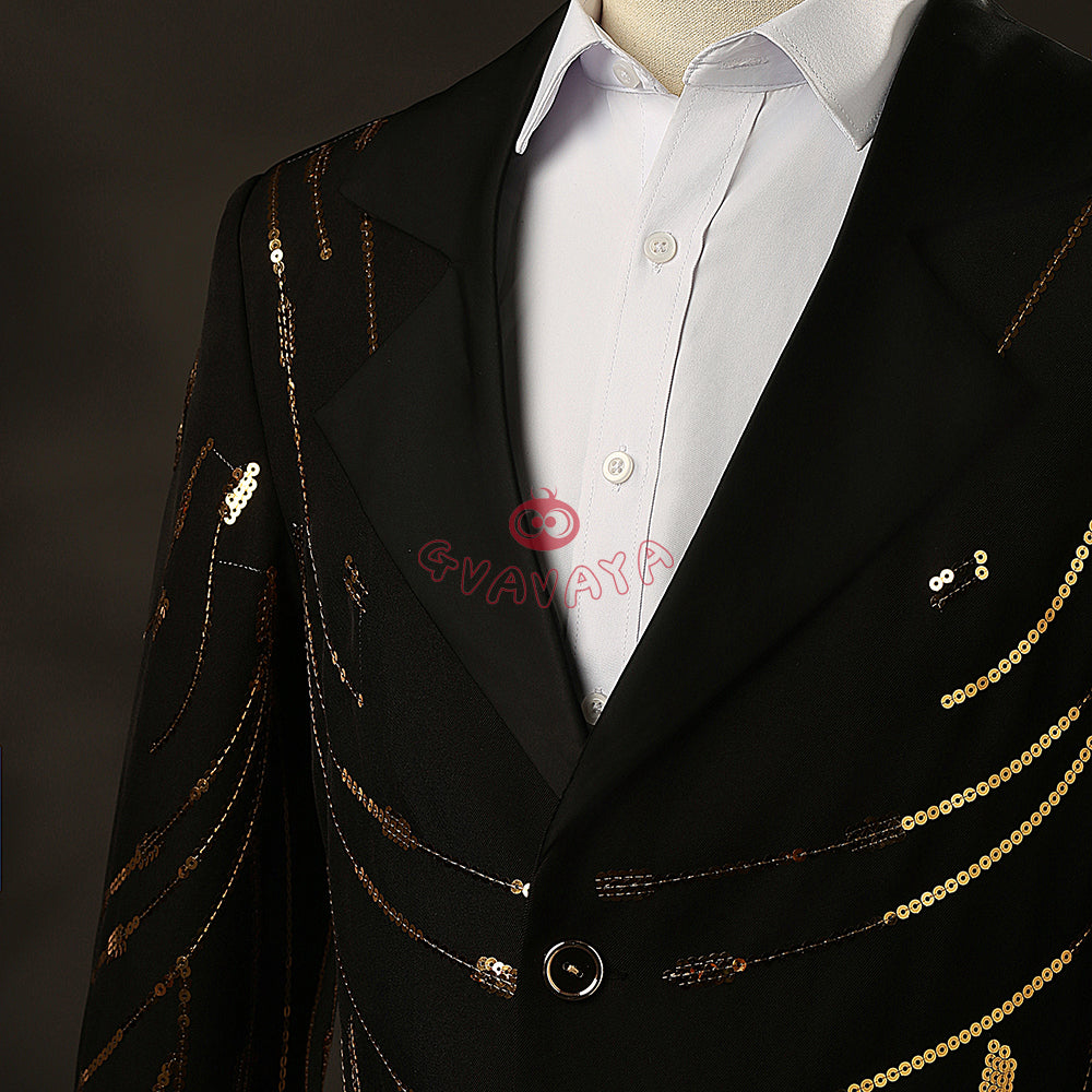 Gvavaya Anime Cosplay Manager Boby Cosplay Bobby Golden Jacket Cosplay Costume