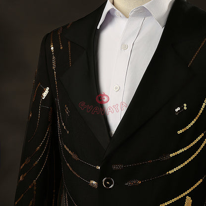Gvavaya Anime Cosplay Manager Boby Cosplay Bobby Golden Jacket Cosplay Costume