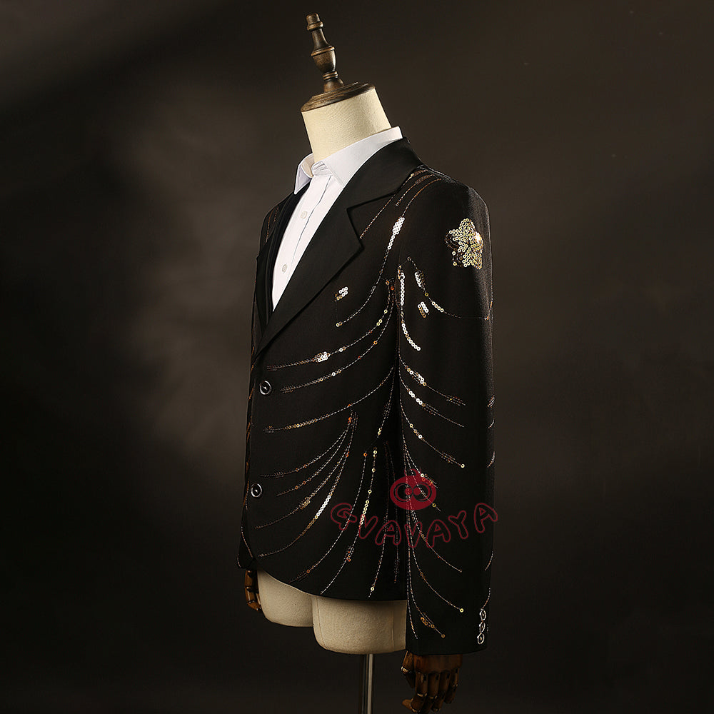 Gvavaya Anime Cosplay Manager Boby Cosplay Bobby Golden Jacket Cosplay Costume