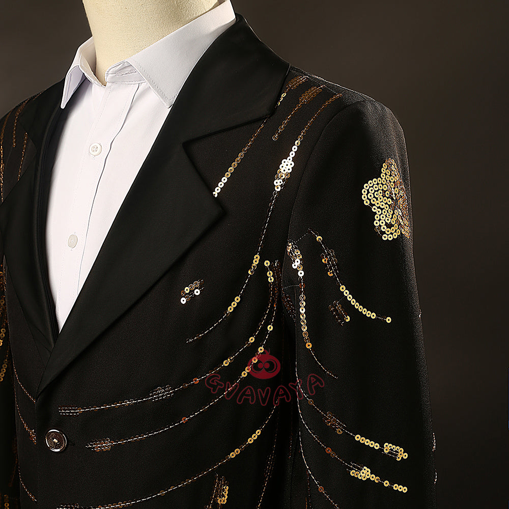 Gvavaya Anime Cosplay Manager Boby Cosplay Bobby Golden Jacket Cosplay Costume