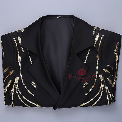 Gvavaya Anime Cosplay Manager Boby Cosplay Bobby Golden Jacket Cosplay Costume