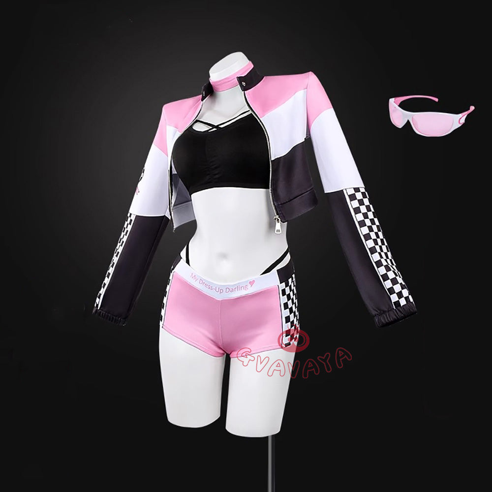 Gvavaya Anime Cosplay Marin Kitagawa Racing Suit Cosplay Costume