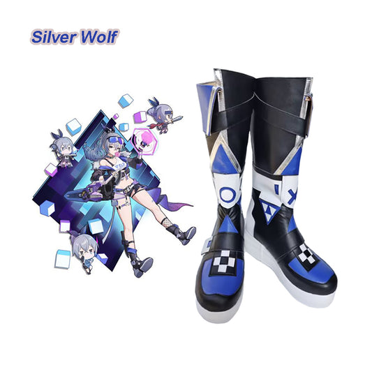 Gvavaya Game Cosplay Honkai Impact: Star Rail Cosplay Star Rail Silver Wolf Cosplay Shoes