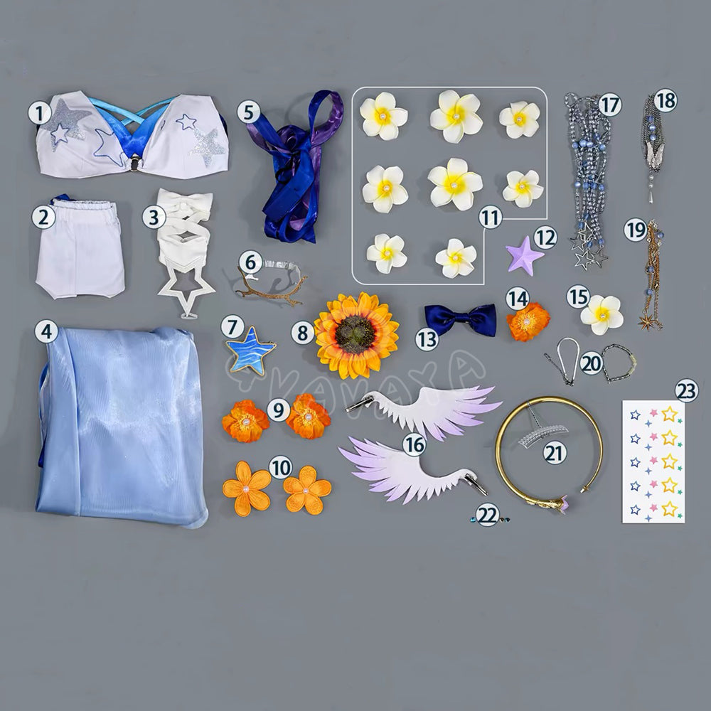 Gvavaya Game Cosplay HSR Cosplay Robin Summeretto Cosplay Costume