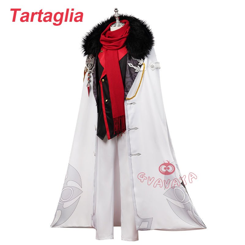 Gvavaya Game Cosplay Genshin Impact Fatui Harbinger Tartaglia Cosplay Costume Fatui Tartaglia Cosplay