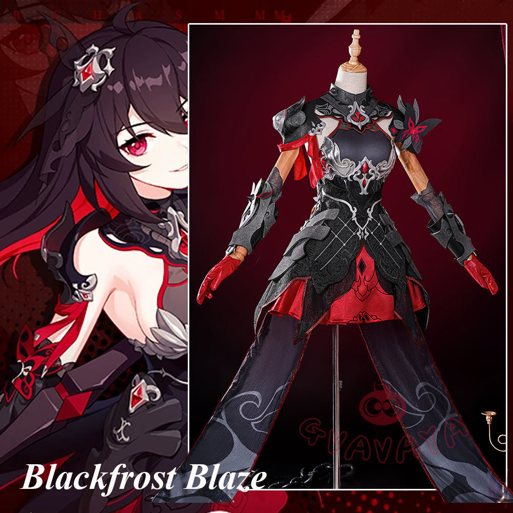 Gvavaya Game Cosplay Honkai Impact 3rd Cosplay Seele Vollerei Blackfrost Blaze Cosplay Costume