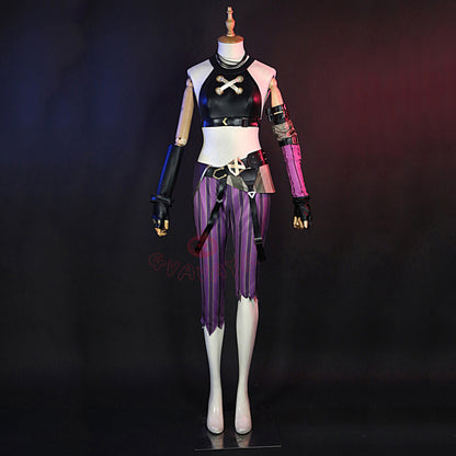 Gvavaya Game Cosplay LOL Arcanne Jinxx Cosplay Costume VersionB