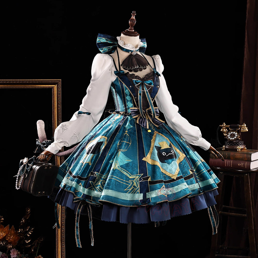 Gvavaya Game Cosplay Genshin Impact Coffe Collab Cosplay Costume lynette Cosplay