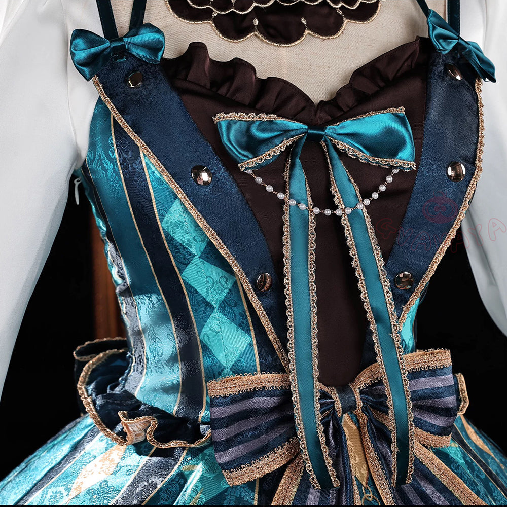 Gvavaya Game Cosplay Genshin Impact Coffe Collab Cosplay Costume lynette Cosplay