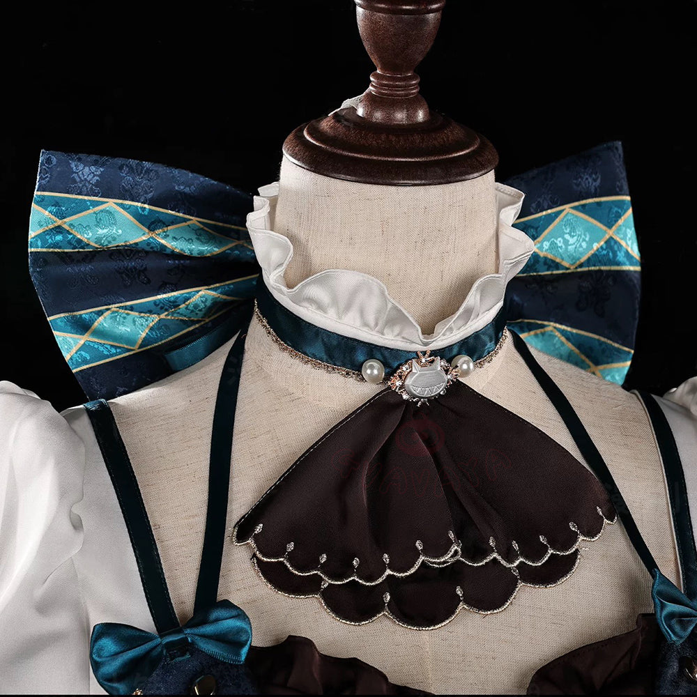 Gvavaya Game Cosplay Genshin Impact Coffe Collab Cosplay Costume lynette Cosplay