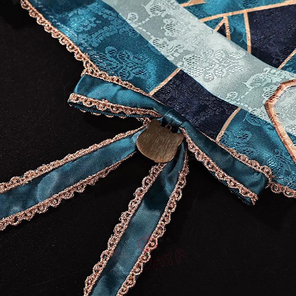 Gvavaya Game Cosplay Genshin Impact Coffe Collab Cosplay Costume lynette Cosplay