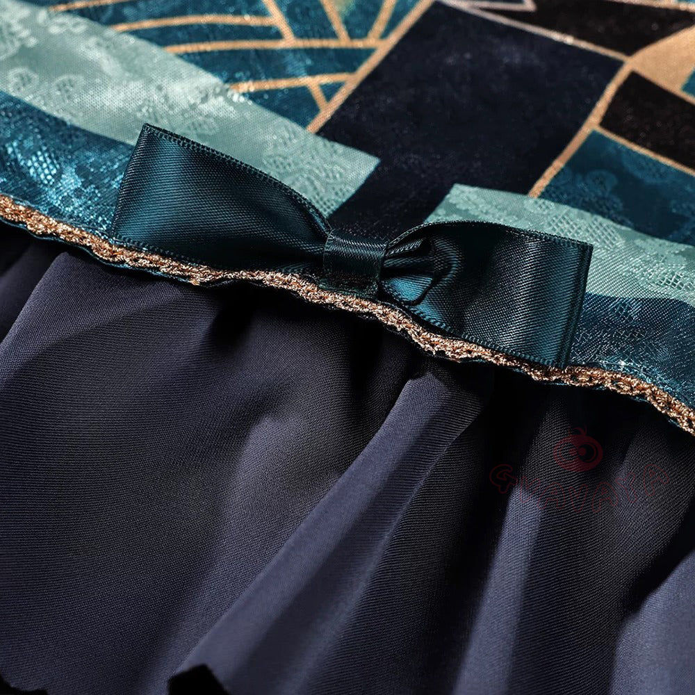 Gvavaya Game Cosplay Genshin Impact Coffe Collab Cosplay Costume lynette Cosplay