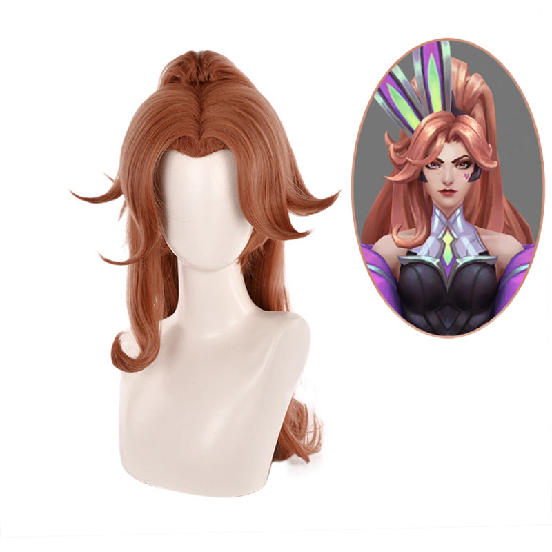 Gvavaya Game Cosplay League of Legends The Anima Squad Battle Bunny Miss Fortune Cosplay Wig Brown 80cm Hair