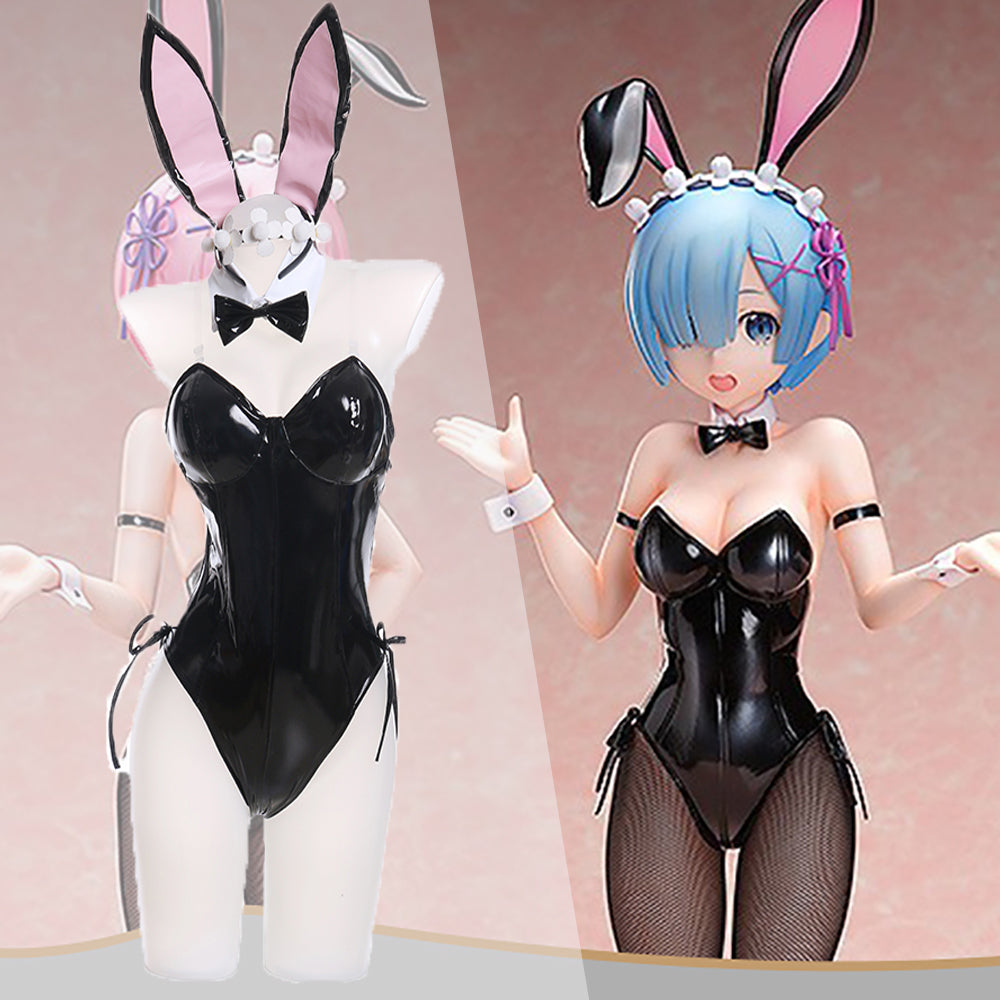 Gvavaya Anime Cosplay Re: Zero Starting Life in Another World Lem Lam Bunny Girl Cosplay Costume