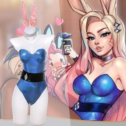 Gvavaya Game Cosplay League of Legends KDA Ahri Bunny Girl Cosplay Costume