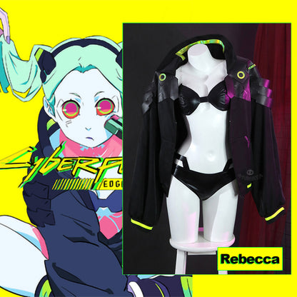 Gvavaya Cosplay Anime Cyberpunk Edgerunners Rebecca Cosplay Costume Cyberpunk Rebecca Cosplay