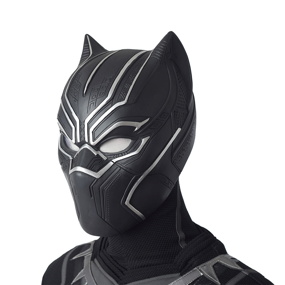 Gvavaya Live-action Derivative Cosplay Black Panther King of Wakanda T'Challa  Cosplay Costume T'Challa Cosplay （Section B）
