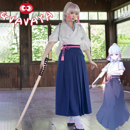 Gvavaya Game Cosplay Genshin Impact Kamisato Ayaka Kendo Outfit Genshin Kamisato Ayaka Cosplay