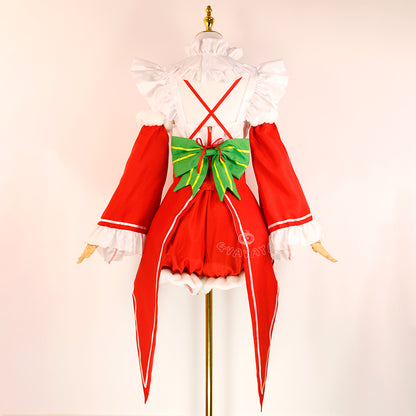 Gvavaya Anime Cosplay Re: Zero Starting Life in Another World Rem Christmas Cosplay Costume