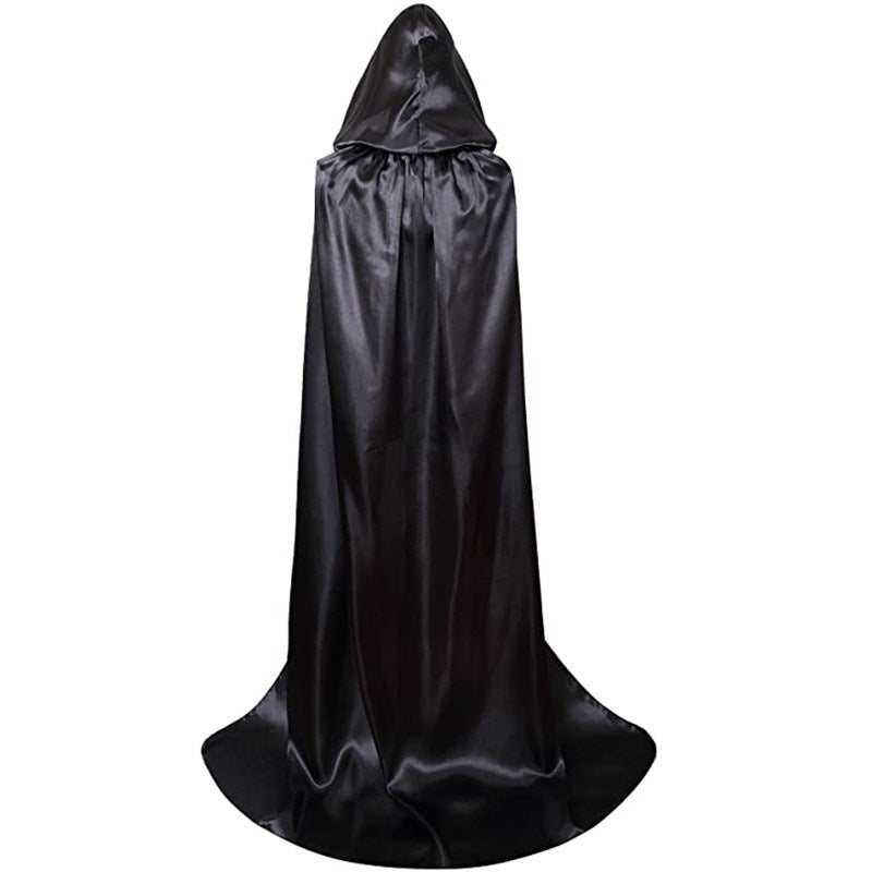Gvavaya Halloween Wizard Reaper Cloak Halloween Cloak Demon Vampire Hooded Cloak Cosplay Costume