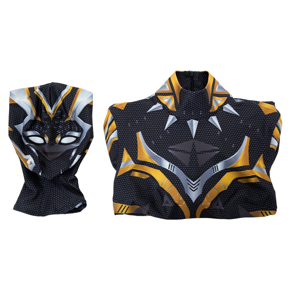 Gvavaya Live-action Derivative Cosplay Black Panther Princess Wakanda Shuri  Cosplay Costume Shuri Cosplay Jumpsuit（Type B）