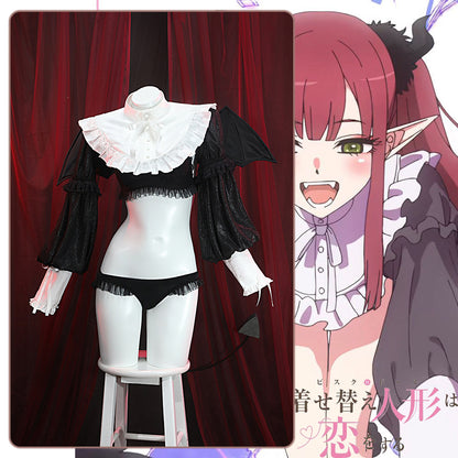 Gvavaya Anime Cosplay My Dress-Up Darling Marin Kitagawa Little Devil Uniform Cosplay Costume