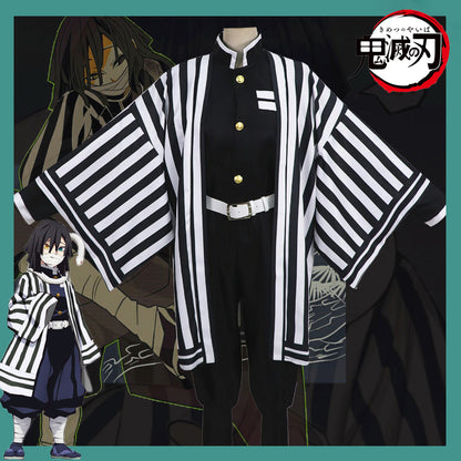 Gvavaya Cosplay Demon Slayer: Kimetsu no Yaiba Iguro Obanai Cosplay Costume Demon Slaying Corps Uniform