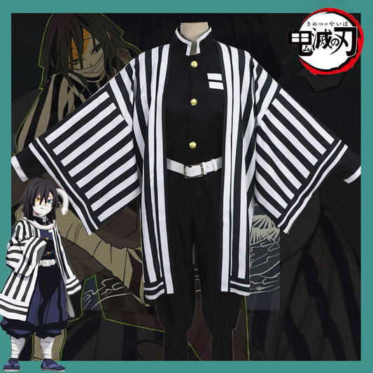 Gvavaya Anime Cosplay Iguro Obanai Cosplay Costume Demon Slaying Corps Uniform