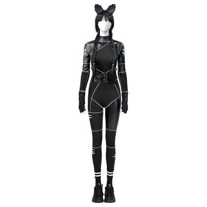 Gvavaya Live-action Derivative Cosplay The Addams Family Wednesday Addams Cosplay Costume Wednesday Addams Cosplay Jumpsuit