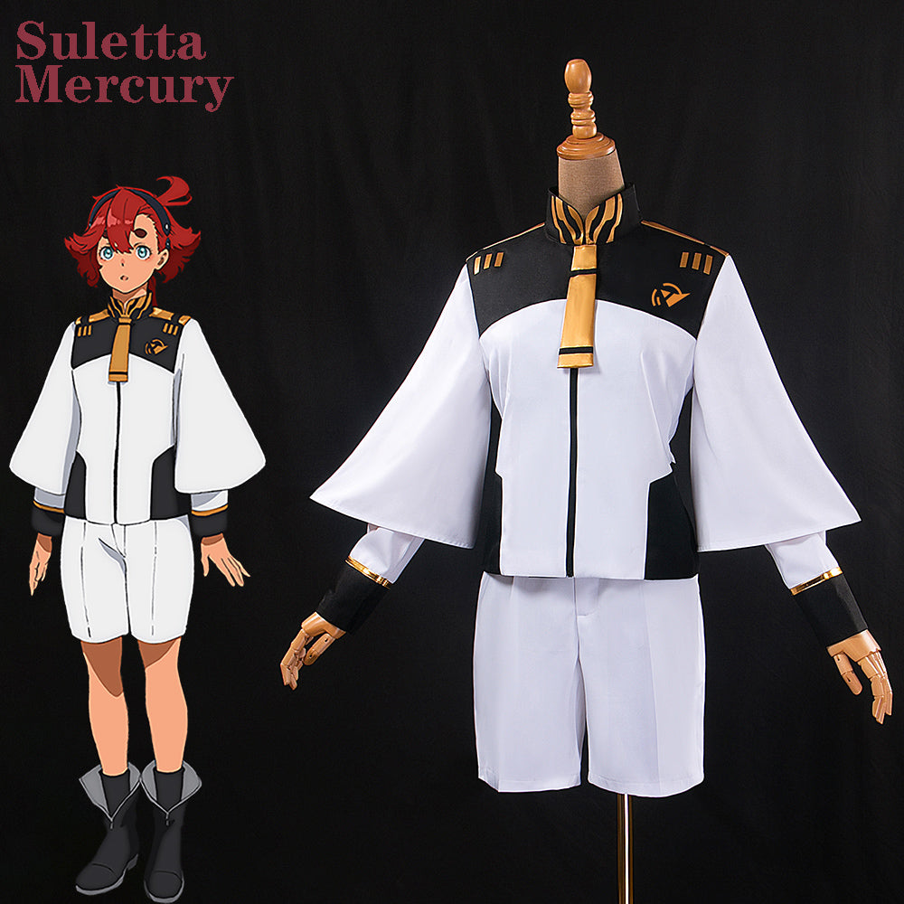 Gvavaya Anime Cosplay Mobile Suit Gundam: the Witch from Mercury  Cosplay Costume Suletta Mercury Cosplay