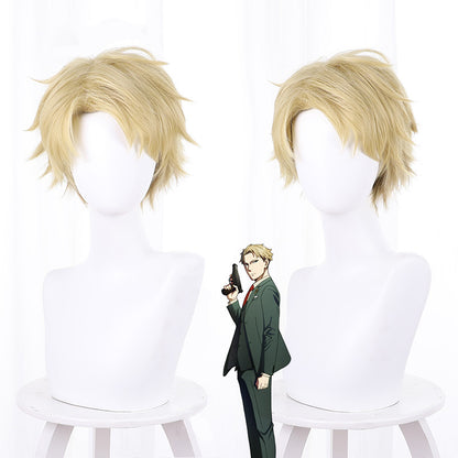 Gvavaya Anime Cosplay Manga Spy x Family Twilight Loid Forger Cosplay Wig 32cm Light Blonde Hair