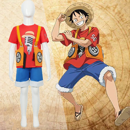 Anime One Piece Luffy Costume Manga Halloween Cosplay Luffy Cosplay Clothes  