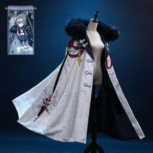 Gvavaya Game Cosplay Genshin Impact 11th Fatui Harbingers Cosplay Costume Marionette Sandrone Cloak Long Coat