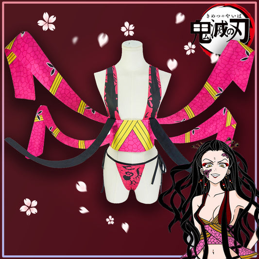 Gvavaya Cosplay Demon Slayer: Kimetsu no Yaiba Daki Cosplay Costume Demon Slaying Corps Uniform