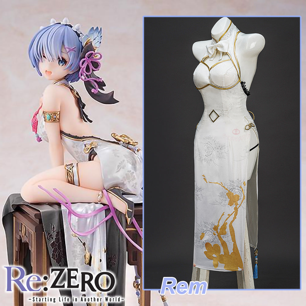 Gvavaya Anime Cosplay Re: Zero-Starting Life In Another World Cosplay Rem Grateful Beauty Figure Ver. Cosplay Costume