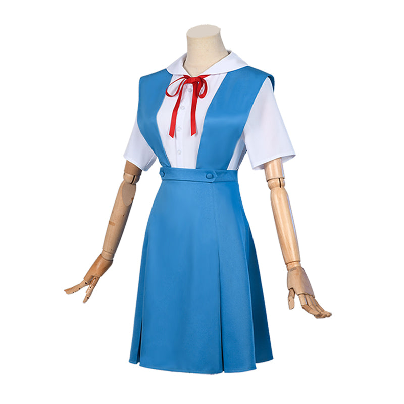 Gvavaya Anime Cosplay EVA Asuka Langley Soryu Cosplay Costume EVA School Uniform Costume