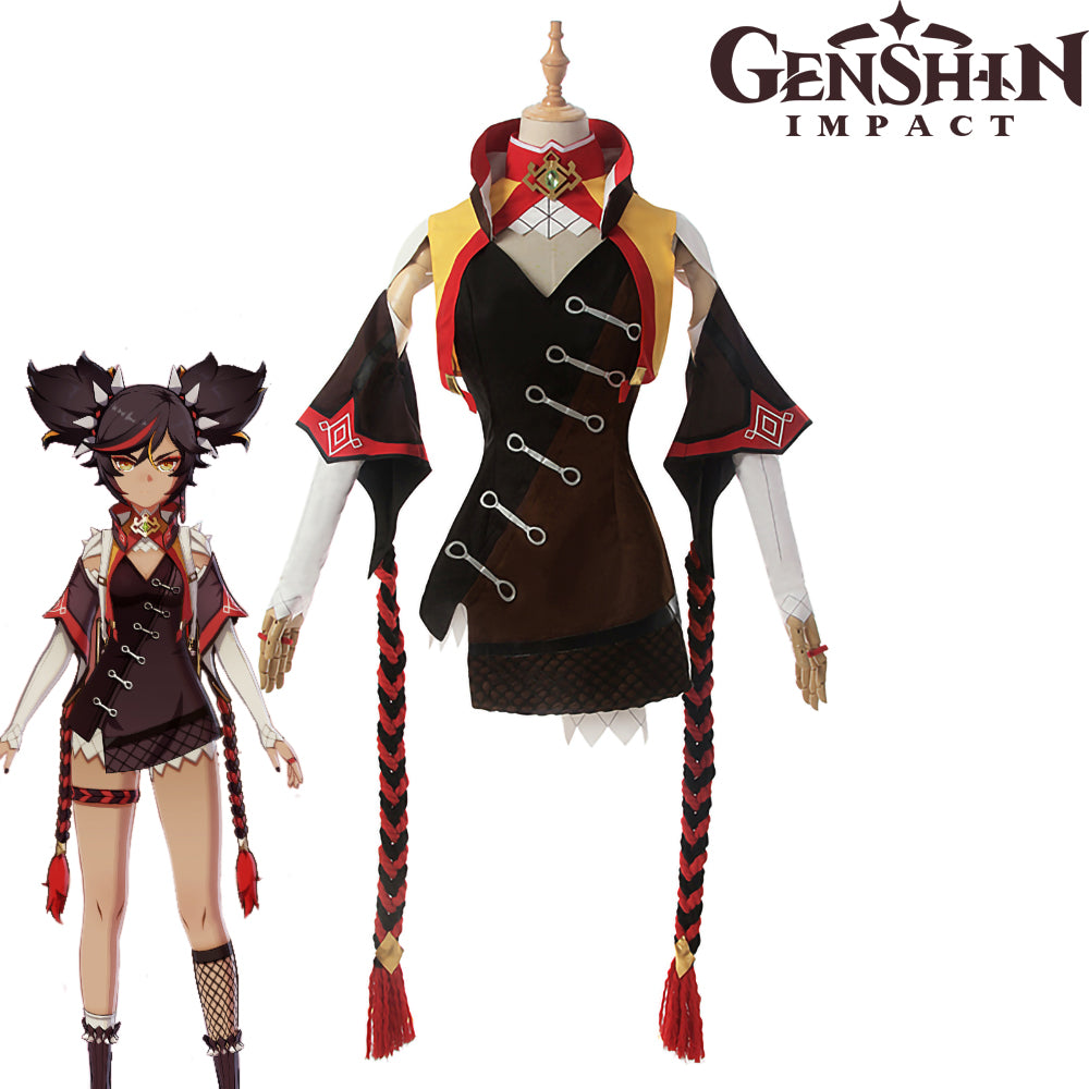 Gvavaya Game Cosplay Genshin Impact Xinyan Cosplay Costume Genshin Cosplay