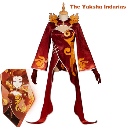 Gvavaya Game Cosplay Genshin Impact The Yaksha Indarias Cosplay Costume