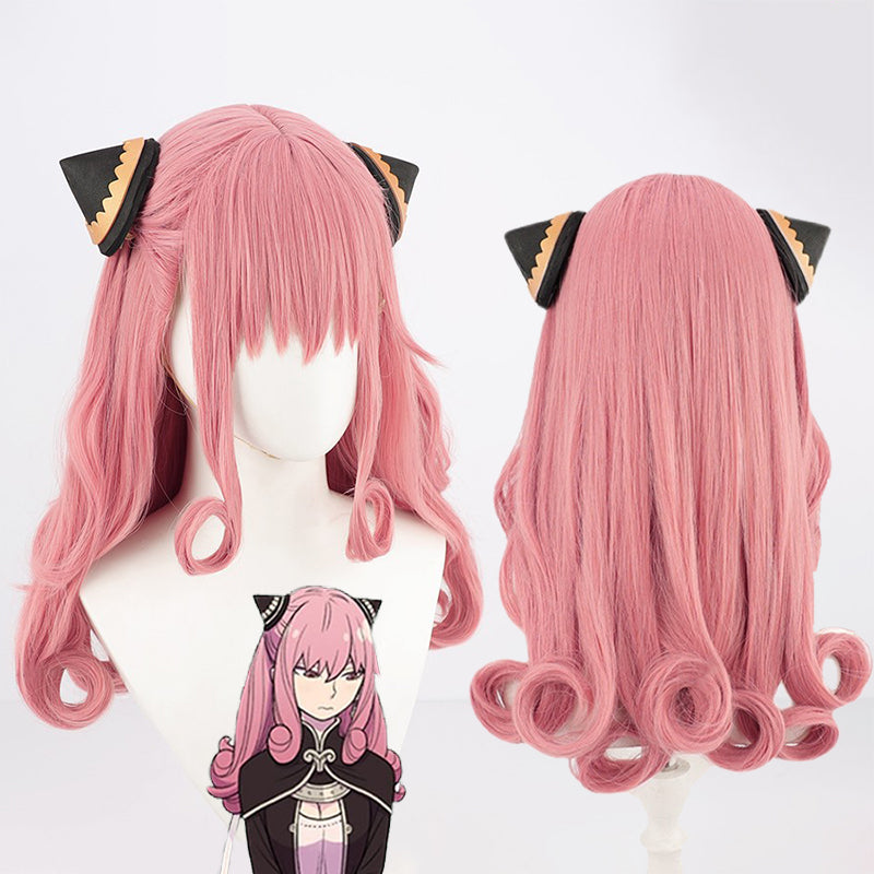 Gvavaya Anime Cosplay Spy x Family Anya Forger Adult Version Cosplay Wig 58cm Pink Hair
