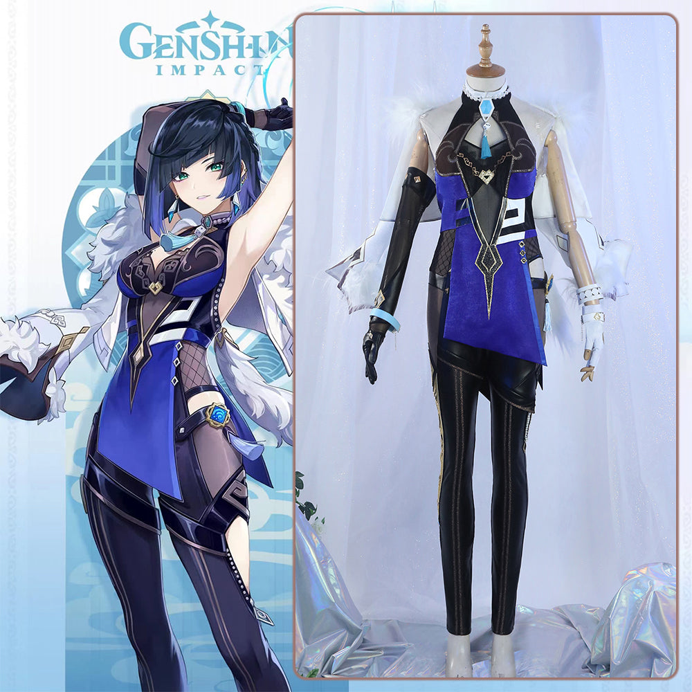 Yelan Pattern Gvavaya Game Cosplay Genshin Impact Yelan Cosplay Costume Genshin Cosp